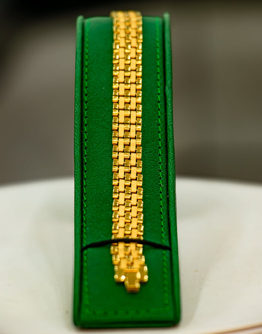 21K Gold Multi-Row Box Link Bracelet – 16.99g | 18cm | 1cm Width